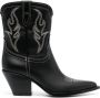 Sonora Perla leather ankle boots Black - Thumbnail 1