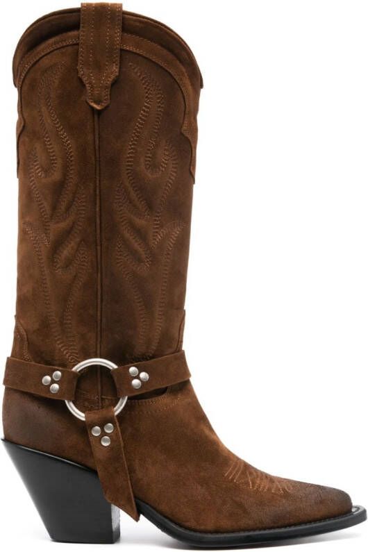 Sonora Santa Fe 80mm suede boots Brown