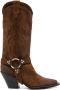 Sonora Santa Fe 80mm suede boots Brown - Thumbnail 1