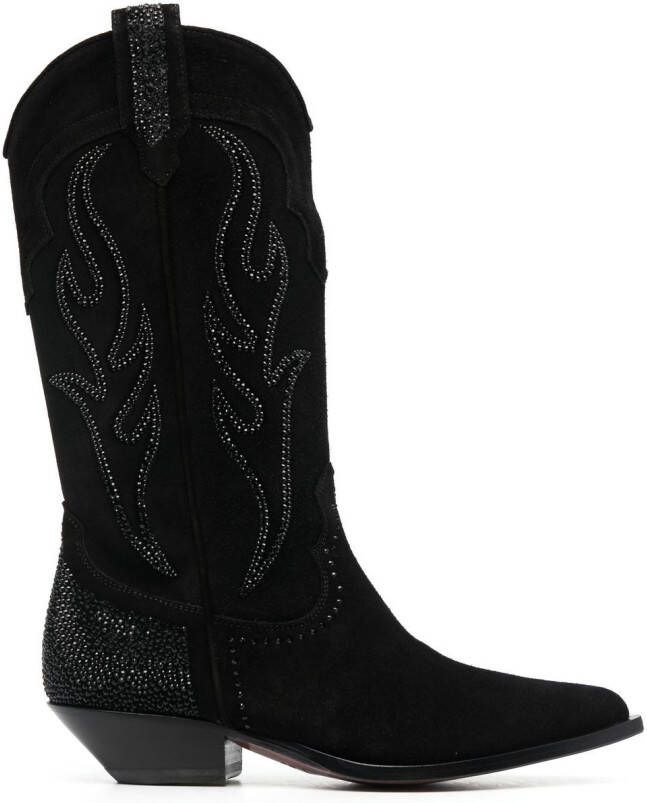 Sonora Santa Fe cowboy boots Black