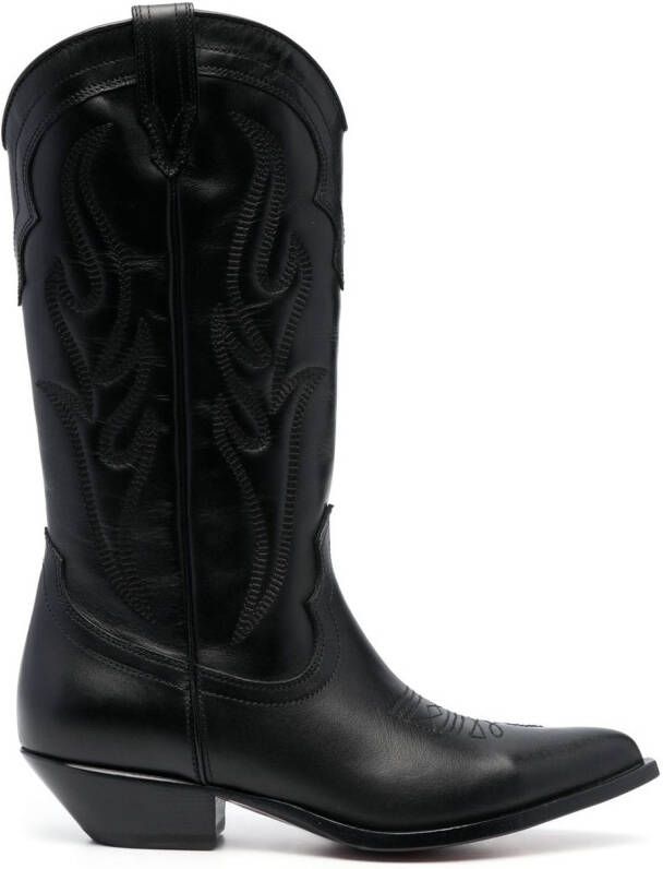 Sonora Santa Fe leather boots Black