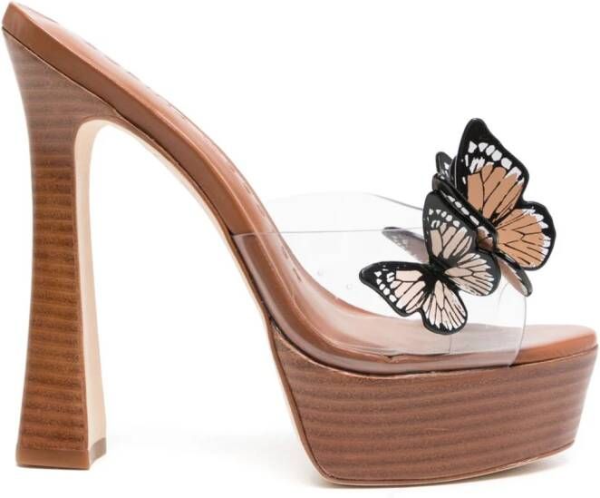 Sophia Webster 150mm butterfly-detail sandals Brown