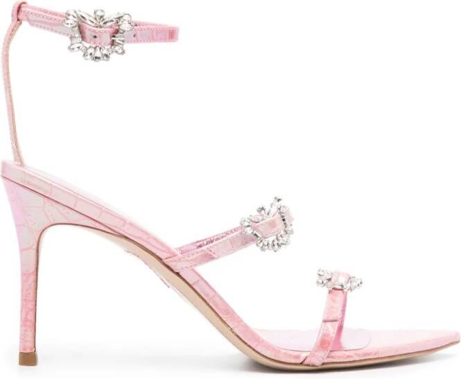 Sophia Webster 85mm Grace Mid leather sandals Pink