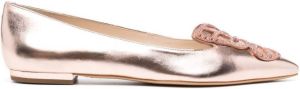 Sophia Webster Butterfly-Embellished ballerina shoes Pink