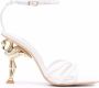 Sophia Webster Flamingo leather sandals White - Thumbnail 1