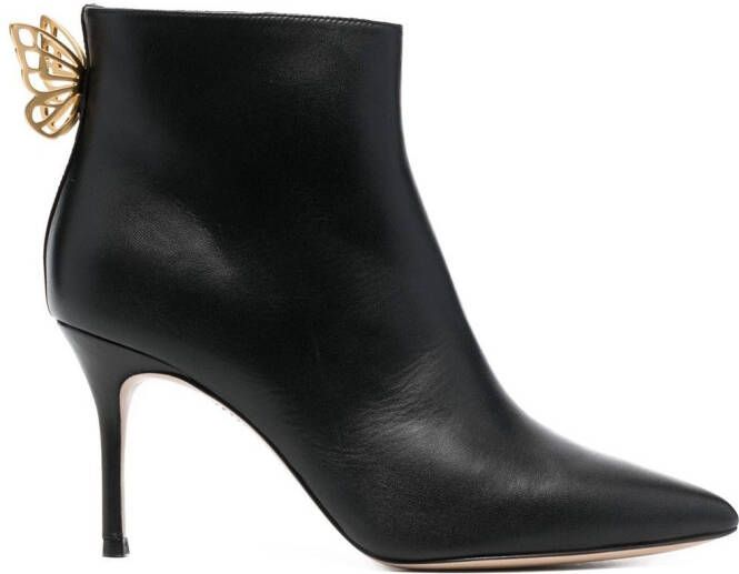 Sophia Webster Mariposa butterfly-detailed ankle boots Black