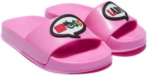 Sophia Webster Mini Boss flat slides Pink