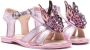 Sophia Webster Mini butterfly cut-out leather sandals Purple - Thumbnail 1
