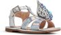 Sophia Webster Mini butterfly-detail flat sandals Silver - Thumbnail 1