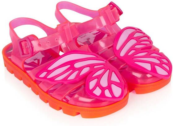Sophia Webster Mini Butterfly jelly sandals Pink