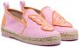 Sophia Webster Mini butterfly-patch flat espadrilles Pink - Thumbnail 1