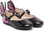 Sophia Webster Mini Chiara embroidered-wing leather-blend shoes Black - Thumbnail 1