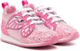 Sophia Webster Mini Chiara glitter lace-up sneakers Pink - Thumbnail 1