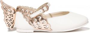 Sophia Webster Mini Evangeline butterfly ballerina shoes White