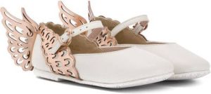 Sophia Webster Mini Evangeline butterfly ballerinas White