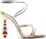 Sophia Webster Perla 110mm metallic-finish sandals Gold - Thumbnail 1