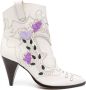 Sophia Webster Shelby 85mm cowboy boots White - Thumbnail 1