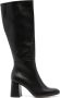Souliers Martinez Anabel 85mm leather knee boots Black - Thumbnail 1