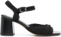 Souliers Martinez Sicilia 75mm woven leather sandals Black - Thumbnail 1