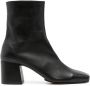 Souliers Martinez Tierra 60mm leather ankle boots Black - Thumbnail 1