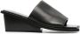 St. Agni 65mm wedge leather sandals Black - Thumbnail 1