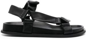St. Agni Sportau Padded flat sandal Black