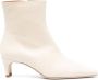 STAUD almond-toe 70mm leather boots Neutrals - Thumbnail 1