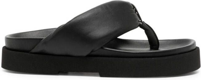 STAUD Dahlia 30mm platform sandals Black