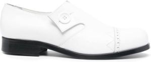 Stefan Cooke Double Button Dancer leather loafers White