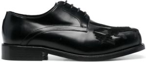 Stefan Cooke Pegasus square-toe Derby shoes Black