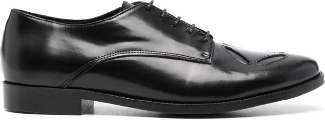 Stefan Cooke Slashed Jazz derby shoes Black