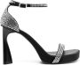 Stella McCartney 100mm rhinestone-embellished sandals Black - Thumbnail 1