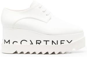 Stella McCartney 80mm Elyse logo-print platform shoes White