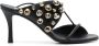 Stella McCartney bead-embellished 90mm artificial-leather sandals Black - Thumbnail 1