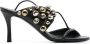 Stella McCartney bead-embellished faux-leather 85mm sandals Black - Thumbnail 1