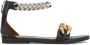 Stella McCartney chain-detail zip-up sandals Black - Thumbnail 1