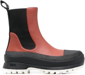 Stella McCartney chunky Chelsea boots Red
