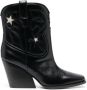 Stella McCartney Cloudy Alter 85mm embroidery cowboy boots Black - Thumbnail 1