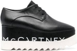 Stella McCartney Elyse logo-print platform shoes Black
