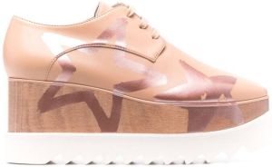 Stella McCartney Elyse star-print platform shoes Pink