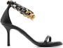Stella McCartney Falabella chain-link 80mm sandals Black - Thumbnail 1