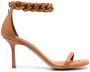 Stella McCartney Falabella chain-link 80mm sandals Brown - Thumbnail 1