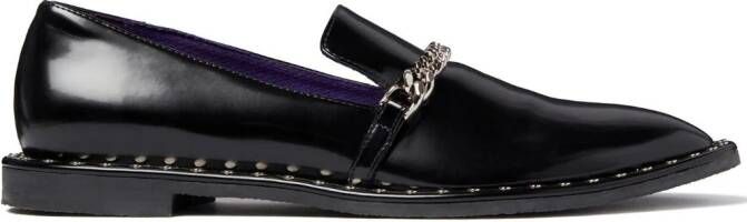 Stella McCartney Falabella chain-link detailing loafers Black