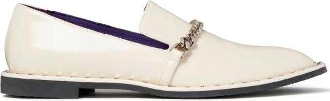 Stella McCartney Falabella chain-link detailing loafers Neutrals