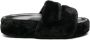 Stella McCartney faux-fur moulded-footbed slippers Black - Thumbnail 1