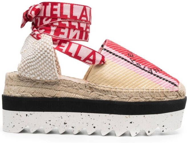 Stella McCartney Gaia flatform espadrilles Pink