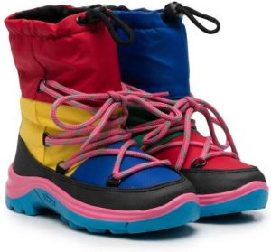 Stella McCartney Kids colour-block snow boots Pink
