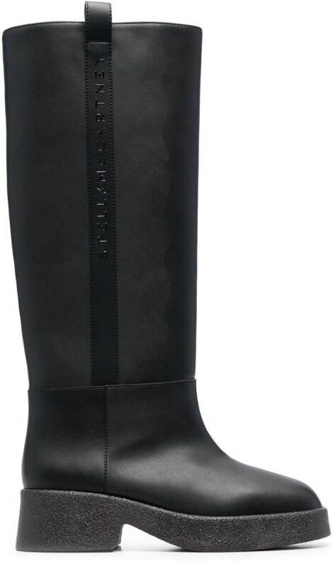 Stella McCartney logo-detail chunky boots Black