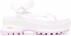 Stella McCartney logo-embossed flatform sandals White