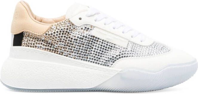 Stella McCartney Loop crystal-embellished sneakers White